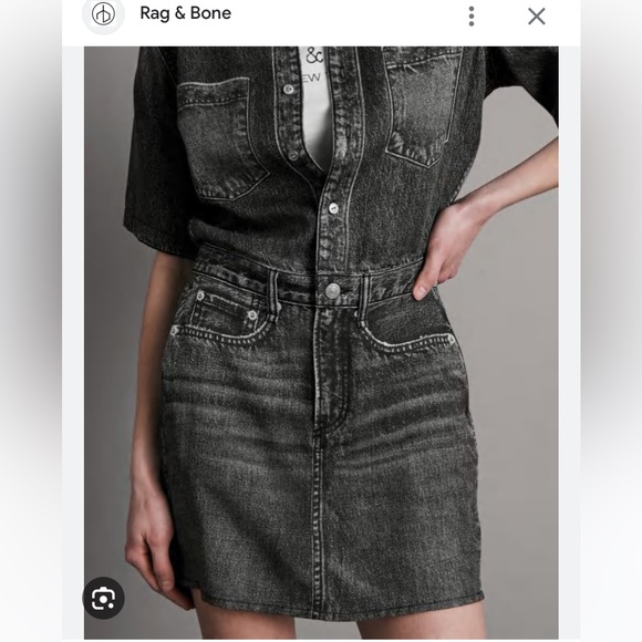 Rag & Bone NWOT Liquid Miramar Black Magic Printed Tencel Tromp L'oeil Dress - Picture 6 of 16